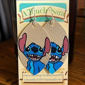 HAND PAINTED Unique Cartoon earrings!!